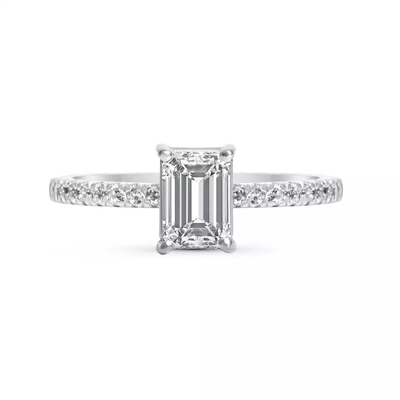 แหวนหมั้นเพชร Lab Grown Solid Gold 14K/18K Gold Diamond Ring