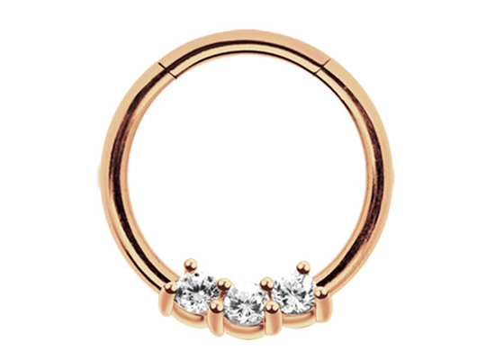 Helix 14k Gold Septum Ring, 8mm และ 10mm Nose Ring สำหรับสวมใส่ทุกวัน