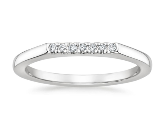 1.3 มม. 0.07 กะรัต 925 สเตอร์ลิงเงิน Moissanite แหวนหมั้นสำหรับผู้หญิง