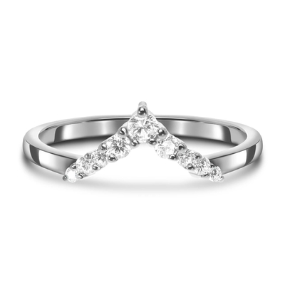 แหวนหมั้นเพชรคนดังสำหรับผู้หญิง 14K Rose Real Diamond Jewellery