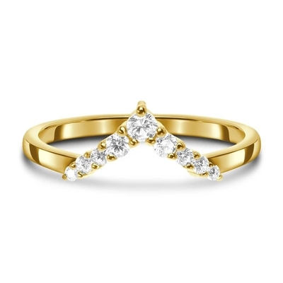 แหวนหมั้นเพชรคนดังสำหรับผู้หญิง 14K Rose Real Diamond Jewellery