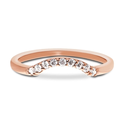 แหวนหมั้นเพชรแท้ที่สวยที่สุด 14K Rose Gold Jewelry