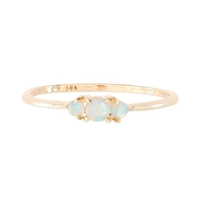 925 เงินสเตอร์ลิง 14k สีเหลืองทองชุบแหวนโอปอลสำหรับผู้หญิงขายส่งแหวนเครื่องประดับผู้หญิง