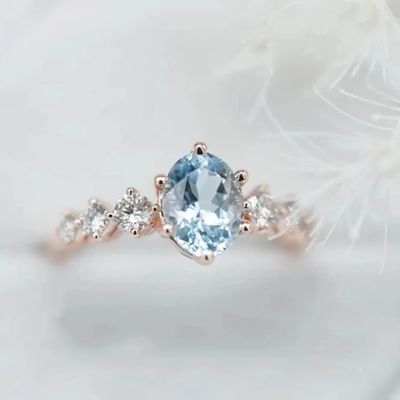 925 เงินสเตอร์ลิงออกแบบแฟชั่นแหวนมูนสโตนโอชะที่สวยหรู
