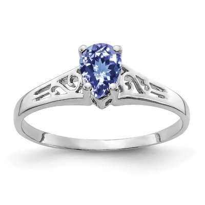 แหวนค็อกเทล Tanzanite Cushion Cut ธรรมชาติ 2 กะรัตในแหวนหมั้นเงินสเตอร์ลิงในทองคำขาว 18K