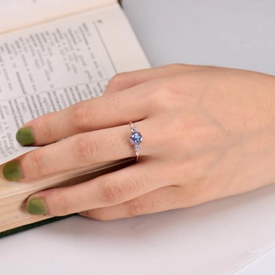 แหวนหมั้นสุดหรูทรงหยดน้ำ Moonstone Ring Moon Stone แหวนหมั้น Womens