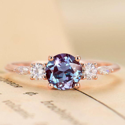 แหวนหมั้นสุดหรูทรงหยดน้ำ Moonstone Ring Moon Stone แหวนหมั้น Womens