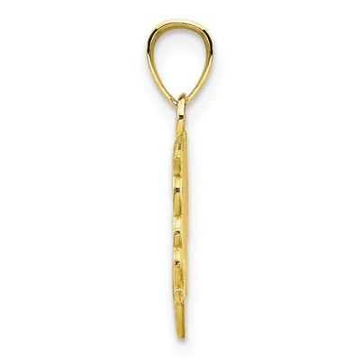 10k Yellow Gold Dolphin Charm สร้อยคอจี้ปลา Sea Life Fine เครื่องประดับสำหรับผู้หญิงของขวัญสำหรับเธอ