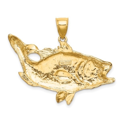 10k Yellow Gold Dolphin Charm สร้อยคอจี้ปลา Sea Life Fine เครื่องประดับสำหรับผู้หญิงของขวัญสำหรับเธอ