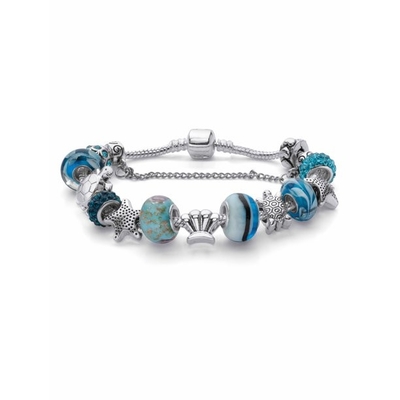 สร้อยข้อมือเงินแท้ 925 Nautical Starfish Beach Marine Life Charm สร้อยข้อเท้าสำหรับผู้หญิง Link สร้อยข้อมือข้อเท้า