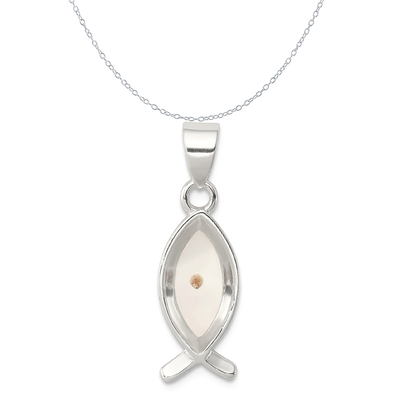 สร้อยคอพร้อมจี้ Larimar Octopus เป็นเงินสเตอร์ลิงประดับ CZ