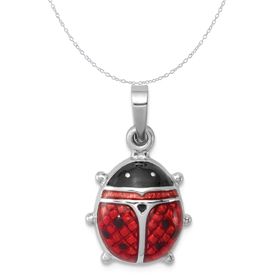 925 เงินสเตอร์ลิง Lobster Clasp เคลือบปลา Charm สร้อยคอจี้ Sea Life Fine เครื่องประดับสำหรับของขวัญผู้หญิงสำหรับเธอ