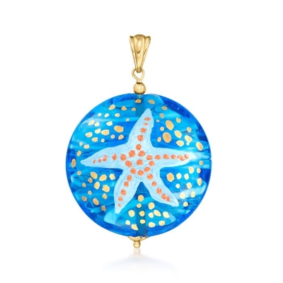 Hawai Jewelry Sea Life คลิปหนีบกระดาษลิงค์สร้อยคอจี้ CZ เป็นเงินสเตอร์ลิง