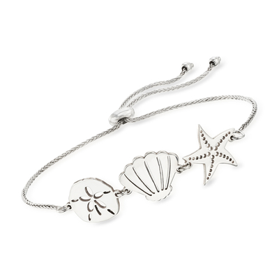 Ross-Simons Sea Life สร้อยข้อมือ Bolo เงินสเตอร์ลิงสำหรับของขวัญผู้หญิง