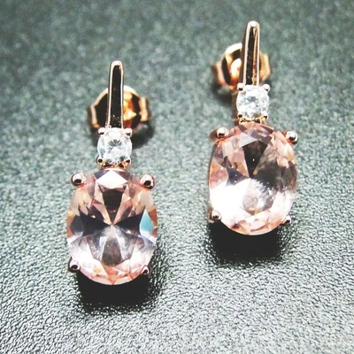 สีเขียว Spinels Cubic Zircon แหวนต่างหูเงินแท้ 925 ชุดเครื่องประดับแฟชั่น