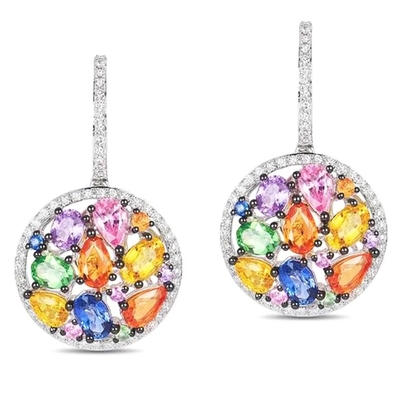 Garnet Morganite Peridot Crystal Zircon Set ต่างหู สร้อยคอ จี้ แหวน