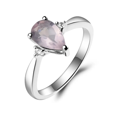 ใหม่ 925 เงินสเตอร์ลิง CZ Rainbow Mystic Topaz Mystic Topaz แหวนหมั้นเดือนเกิด