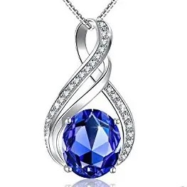 แหวนเงินแท้ 925 จี้ต่างหูรัศมีรูปไข่ชุดเครื่องประดับ Tanzanite