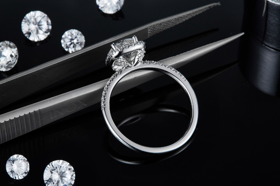 Square Cut Bridal Women Moissanite Square Diamond Gold พร้อมแหวนแต่งงานโรแมนติกสีเงิน