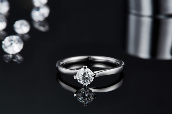9K Gold Jewelry Designs Moissanite 925 Silver Ring