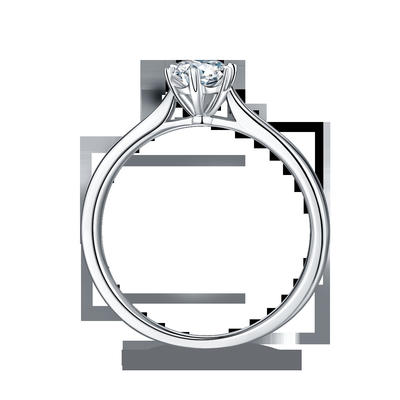 0.5ct Shape Hexgonal Lab Diamond Jewelry with Silver Women Ring