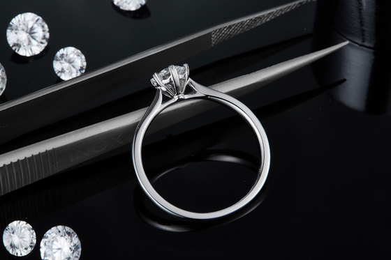 0.5ct Shape Hexgonal Lab Diamond Jewelry with Silver Women Ring