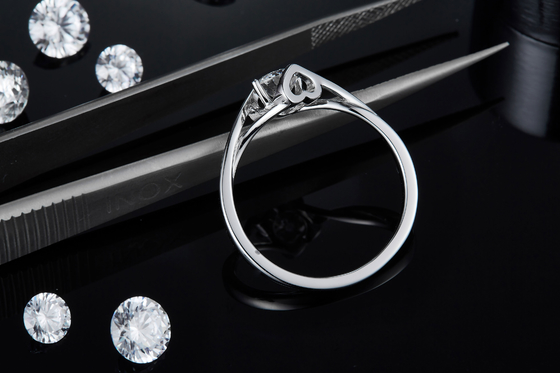 925 เงินสเตอร์ลิงเครื่องประดับผู้หญิง 3 กะรัตธรรมชาติ Moissanite แหวนสัญญาแหวนหมั้นแหวนหมั้นเครื่องประดับอัญมณี