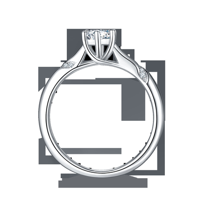 ขายส่งเครื่องประดับ Moissanite 925 เงินสเตอร์ลิงหมั้นแหวน Moissanite แบบกำหนดเอง