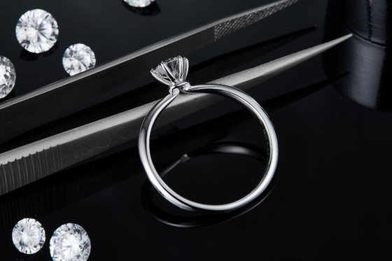 ขายส่งเครื่องประดับ Moissanite 925 เงินสเตอร์ลิงแหวนหมั้นแหวนเพชร Moissanite
