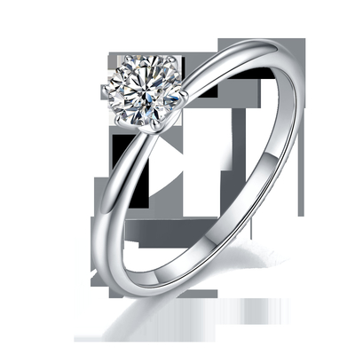 ขายส่งเครื่องประดับ Moissanite 925 เงินสเตอร์ลิงแหวนหมั้นแหวนเพชร Moissanite