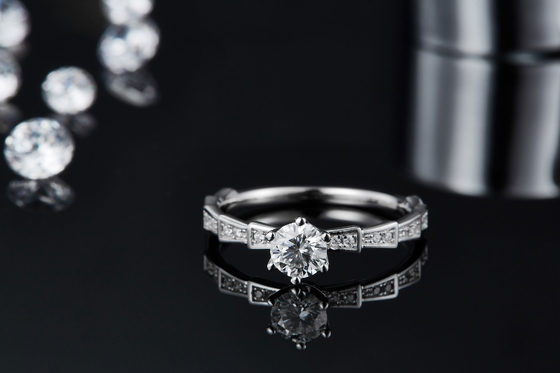 White Moissanite Unique Sytle And Sapphire Platineve Diamonds Jewelry Women Ring