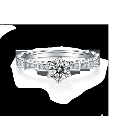 White Moissanite Unique Sytle And Sapphire Platineve Diamonds Jewelry Women Ring