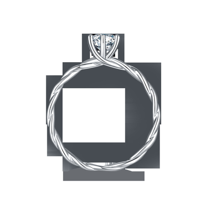 Moissanite Engagement For Women Ring Set Diamonds and Sapphire Wedding Band White Gold Pave