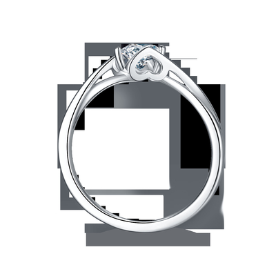 ผู้หญิง 3 กะรัตแหวน Moissanite ธรรมชาติพลอยสัญญาแต่งงานหมั้น