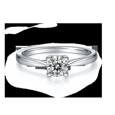 แหวนหมั้น S925 East West ที่ไม่เหมือนใคร Emerald Cut Moissanite ที่ทันสมัย