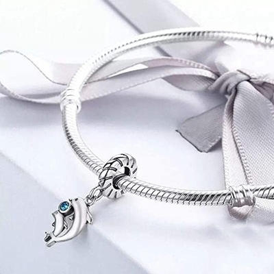 ABAOLA Wonderful Ocean Underwater World 925 เงินสเตอร์ลิงลูกปัดปลาฉลามเต่าปลาเขตร้อน Charm Fit จี้เดิม