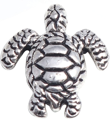 160ชิ้นโบราณจี้เต่าน่ารักเสน่ห์ลูกปัดเงินพอดีกับสร้อยข้อมือเดิม9x7mm