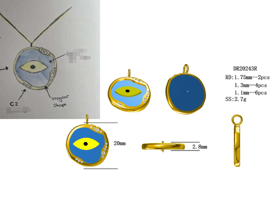 0.2ct 8pcs แหวนเพชรกึ่งเมาท์ 14K วัสดุทองคำขาว ODM สำหรับ Gift