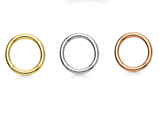 Helix Piercing 14K Gold Clicker สำหรับกระดูกอ่อน Tragus 16g-40g