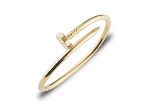 ความกว้าง 3.5 มม. สร้อยข้อมือทองคำ 18k, Juste Un Clou Bangle for Engagement