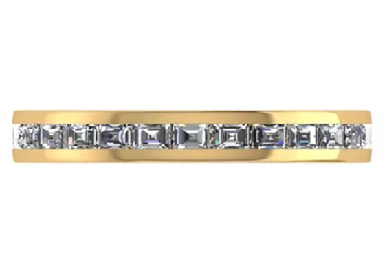 27 ชิ้นเพชร 18K Rose Gold แหวน 2.0 × 1.5 มม. OEM ODM สำหรับ Gift