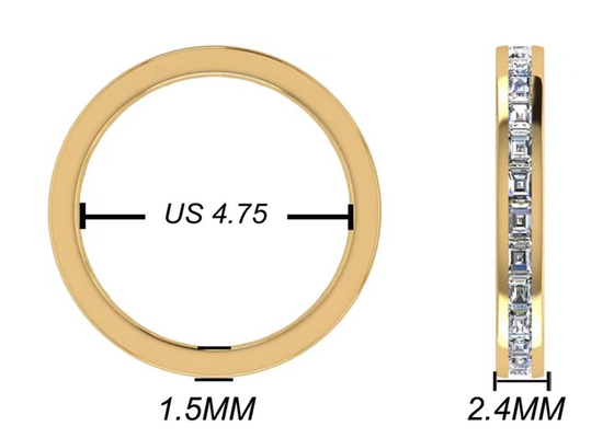 27 ชิ้นเพชร 18K Rose Gold แหวน 2.0 × 1.5 มม. OEM ODM สำหรับ Gift