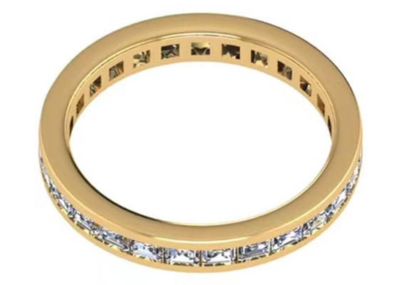 27 ชิ้นเพชร 18K Rose Gold แหวน 2.0 × 1.5 มม. OEM ODM สำหรับ Gift