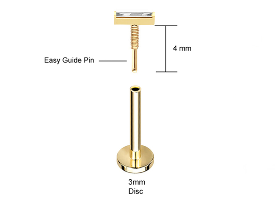 เครื่องประดับต่างหูทอง 14K ต่างหู OEM ODM พร้อมเพชรสี่เหลี่ยมผืนผ้า