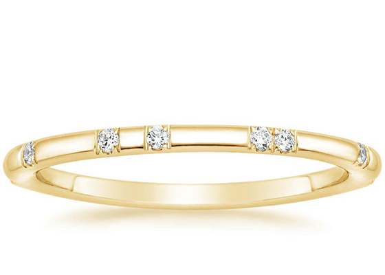 แหวนหมั้นหินธรรมชาติจิ๋วขนาด 8pcs 1.5mm-2mm Stone Size