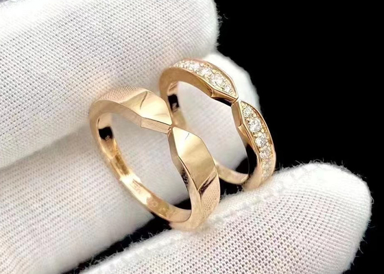 แหวนหมั้นเพชรทอง 18k เพชรงู 0.30ct 3.98g น้ำหนัก Prong Setting