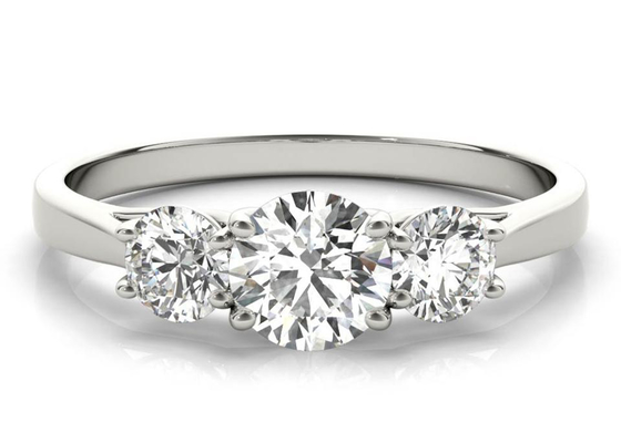 แหวนเงิน 1.0 กะรัต 9K วัสดุเงินแท้ 925 พร้อม Moissanite ODM