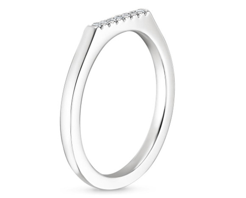 1.3 มม. 0.07 กะรัต 925 สเตอร์ลิงเงิน Moissanite แหวนหมั้นสำหรับผู้หญิง