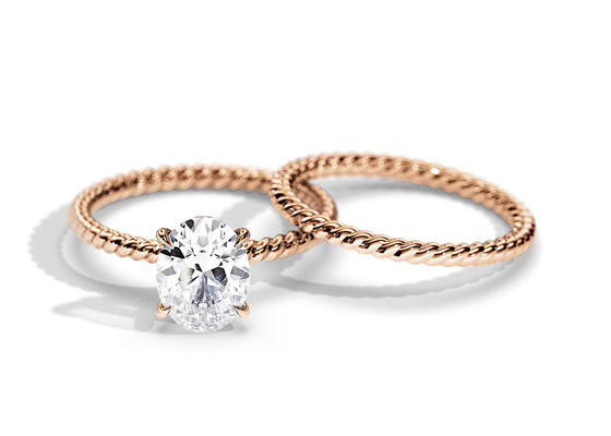 แหวนทอง 9K ทรงรี 1.5ct 6×8MM พร้อมเขี้ยว Moissanite ประเภท