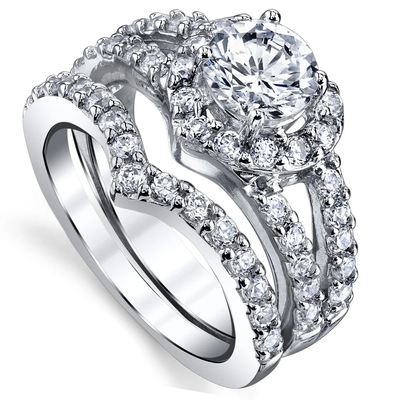 แหวนหมั้นเพชรรูปหัวใจทรงกลม 0.46CT OEM